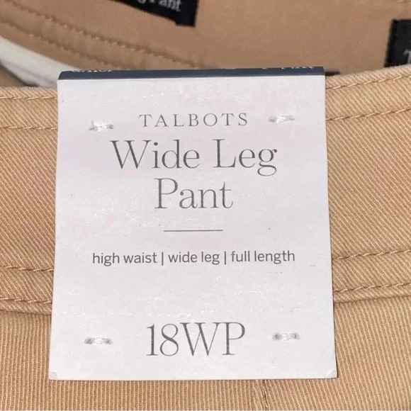 Talbots Wide Leg High Waist Full Length Pants NWT - Picture 11 of 13
